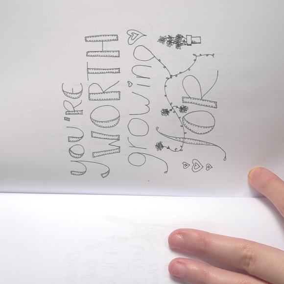 We Are All Beautiful People: Affirmation Coloring Book for Survivors - Picture 2 of 7